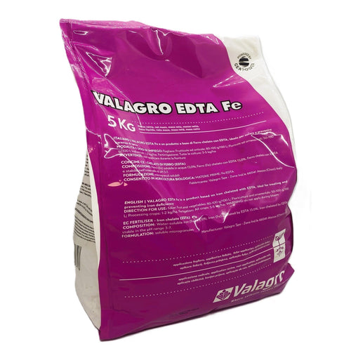 Valagro Edta Fe Kg.5 Concime Inorganico Semplice a Base di MIcroelementi Syngenta Consentito in Agricoltura Biologica