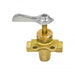 Valvola A 3 Vie Ottone 1/4