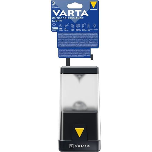 Lanterna-VARTA-Lanterna per ambienti esterni L30RH-500lm-Ibrida (batterie o cavo)-IP54-LED ad alte prestazioni-luce bianca o rossa