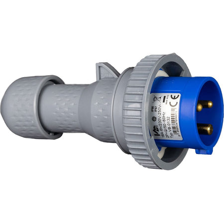 SPINA VOLANTE 2P +T 16A 220V H6 IP67