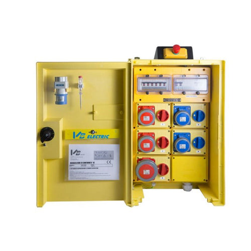 QUADRO VTR 5 PRESE 2X2P+T 16A 230V+ 2X 3P+T 16A 400V 
+ 1X 3P+N+T 32A 400V IP67 35Kw