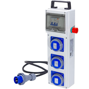 QUADRO TERMOP.  3 PRESE 2P+T 16A 230V IP67 + PULSANTE D'EMERGENZA