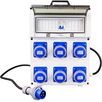 QUADRO TERMOP.6 PRESE 2P+T 16A 230V IP67 3KW - ElettroWatt.eu