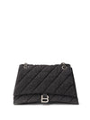 Balenciaga Borsa a Spalla Crush Medium in Denim da donna
