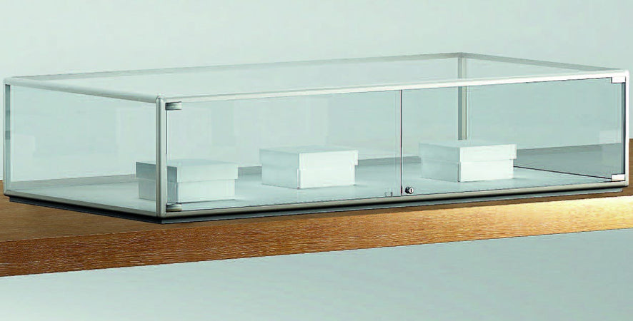 Teca espositiva in laminato per gioielleria cm. 159x78x27h