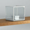 Teca a forma di cubo per esposizioni gioielli cm. 43x43x41h