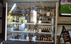 Vetrina da esposizione da banco in alluminio con piani regolabili cm. 40x25x60h