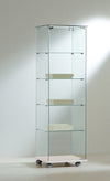 Vetrina per esposizione con base in nobilitato cm. 60x40x180h