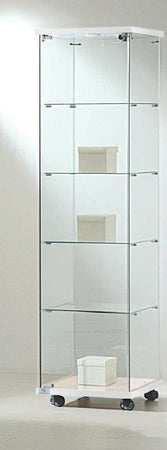 Vetrina da negozio abbigliamento con faretti interni per illuminazione cm. 60x40x181h