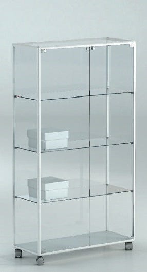 Vetrina per esposizione gioielli con piani interni regolabili cm. 71x37x138h