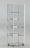 Vetrina per esposizione su ruote con quattro piani regolabili cm. 71x37x180h