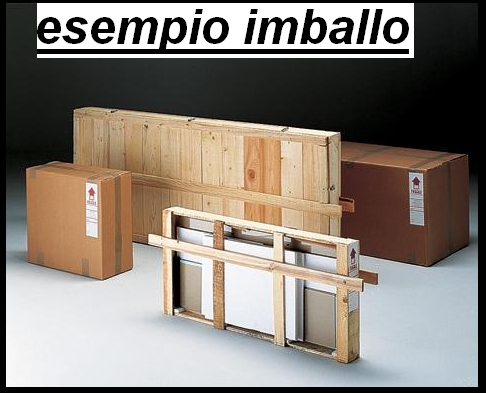 Vetrina per esposizione con ante battenti e piani interni in vetro cm. 93x39x183h
