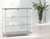Vetrina vetrinetta espositiva con piani in vetro regolabili in altezza cm. 93x39x92h