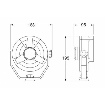 Ventilatore Nero 12V