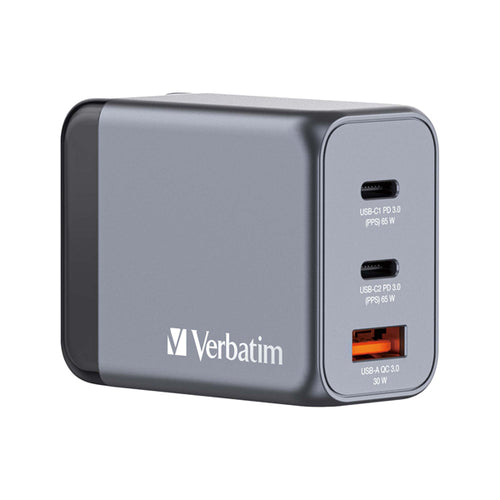 Adattatore Da Viaggio Gnc-65- 2X Usb-C Pd 65W, 1X Usb-A Qc 3.0-65W_Verbatim