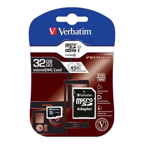 Micro Sd Card 32Gb Hc Classe 10 Fino A 45Mb/S