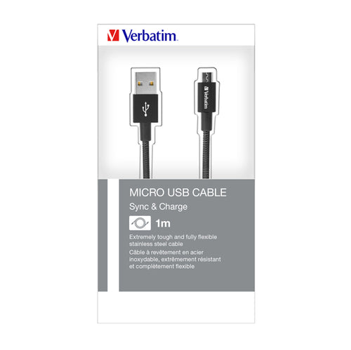Verbatim Cavo Micro B Usb Cable Sync Charge 100Cm Nero