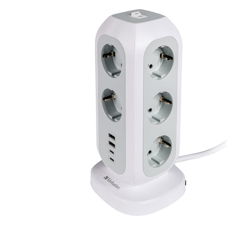 Torre Di Alimentazione Multi-Spina Eupt-01 Con 2 X Usb-C / 2 X Usb-A Verbatim