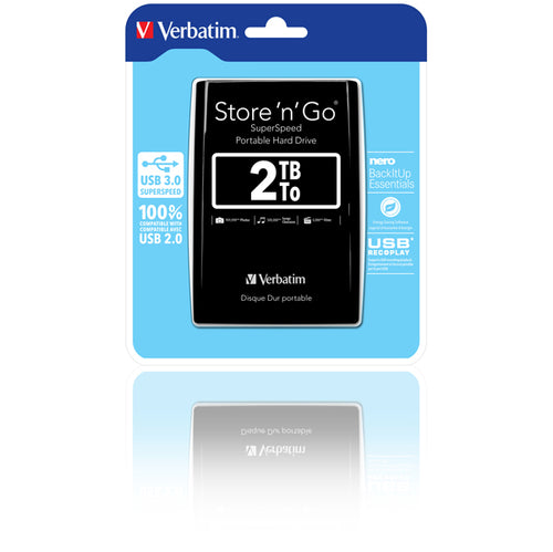 Hard Disk Portatile Store 'N' Go Usb 3.0 Da 2Tb Black