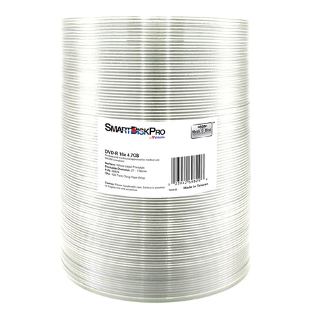 Scatola 100 Dvd-R 4.7Gb Stampabile A Getto Inchiostro