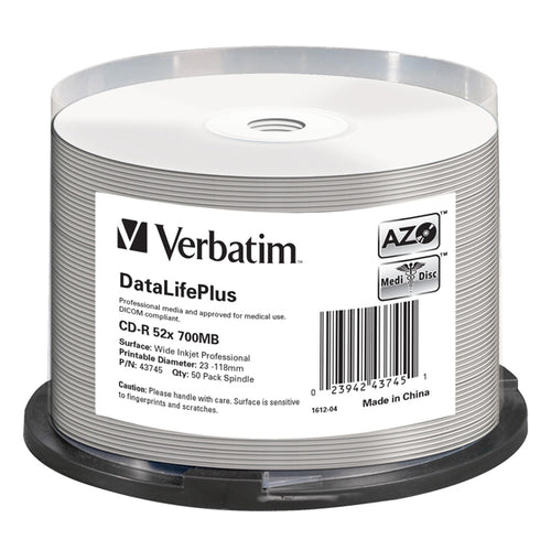 Scatola 50 Cd-R Bulk Datalifeplus Spind. 1X-52X 700Mb Stamp.Wide Inkjet Photo