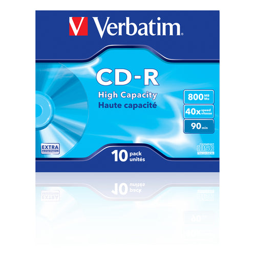 Scatola 10 Cd-R Datalife Jewel Case 1X-40X 800Mb Serigrafato