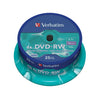 Confezione Da 25 Dvd-Rw Spindle 4X 4.7Gb Superf.Matt Silver Serigrafata