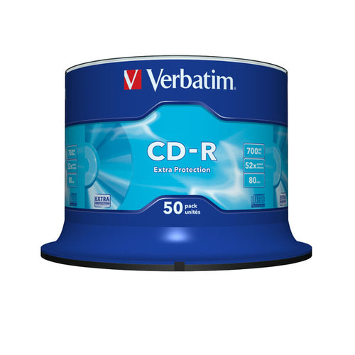 Scatola 50 Cd-R Datalife Spindle 1X-52X 700Mb Serigrafato Extra Protection