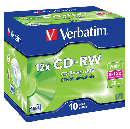 Scatola 10 Cd-Rw Datalifeplus 8X-10X 700Mb Serigrafato_Riscrivibile