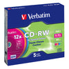 Scatola 5 Cd-Rw Datalifeplus Slim Case 8X-10X 700Mb Serigrafato Colorato_Riscriv