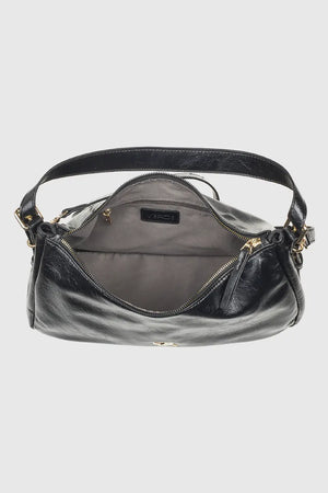 VERDE FASHION | Borsa a spalla in ecopelle verniciata