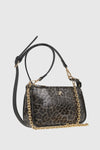 VERDE FASHION | Borsa a tracolla maculata in vernice