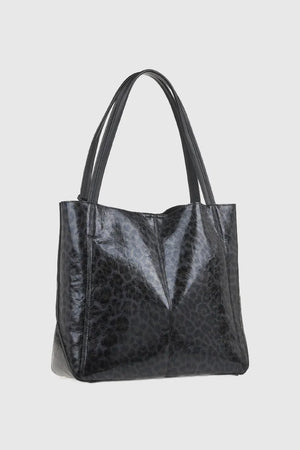 VERDE FASHION | Borsa a spalla maculata in vernice