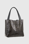 VERDE FASHION | Borsa a spalla maculata in vernice