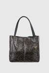 VERDE FASHION | Borsa a spalla maculata in vernice