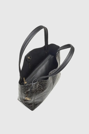 VERDE FASHION | Borsa a spalla maculata in vernice