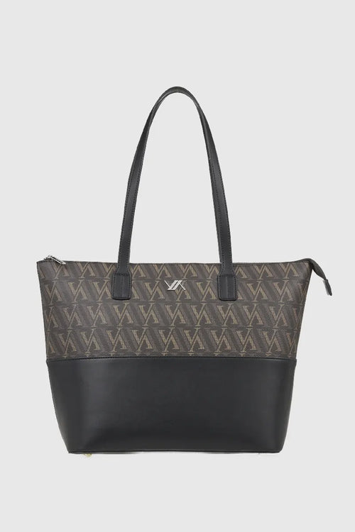 VERDE FASHION | Borsa a spalla con stampa logo