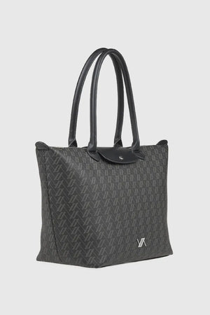 VERDE FASHION | Borsa a spalla con stampa logo