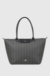 VERDE FASHION | Borsa a spalla con stampa logo