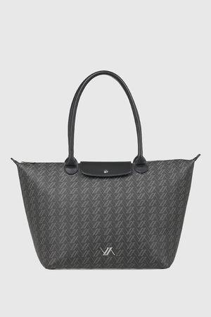 VERDE FASHION | Borsa a spalla con stampa logo