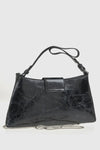 VERDE FASHION | Borsa a spalla in ecopelle verniciata