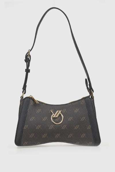 VERDE FASHION | Borsa a tracolla con stampa logo