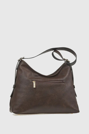 VERDE FASHION | Borsa a spalla mezzaluna in ecopelle