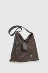 VERDE FASHION | Borsa a spalla mezzaluna in ecopelle