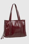 VERDE FASHION | Borsa a spalla in ecopelle verniciata