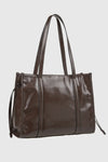VERDE FASHION | Borsa a spalla in ecopelle verniciata