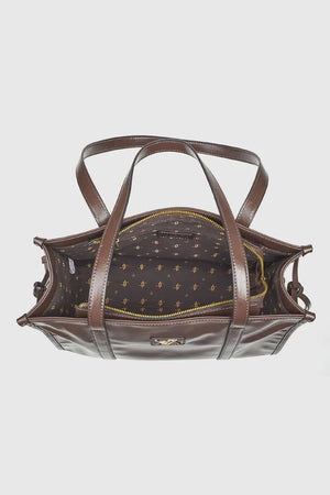 VERDE FASHION | Borsa a spalla in ecopelle verniciata