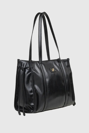 VERDE FASHION | Borsa a spalla in ecopelle verniciata