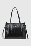 VERDE FASHION | Borsa a spalla in ecopelle verniciata