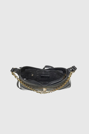 VERDE FASHION | Borsa a tracolla con stampa logo